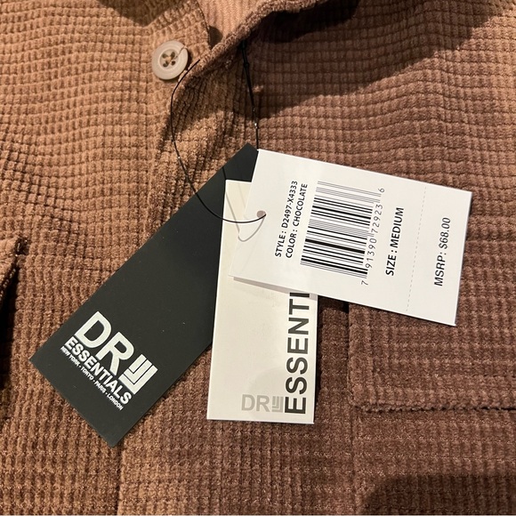 DRL ESSENTIALS, DRILL CLOTHING, MEN'S M SHIRT, WAFFLE PATTERN, NWT - Picture 4 of 6